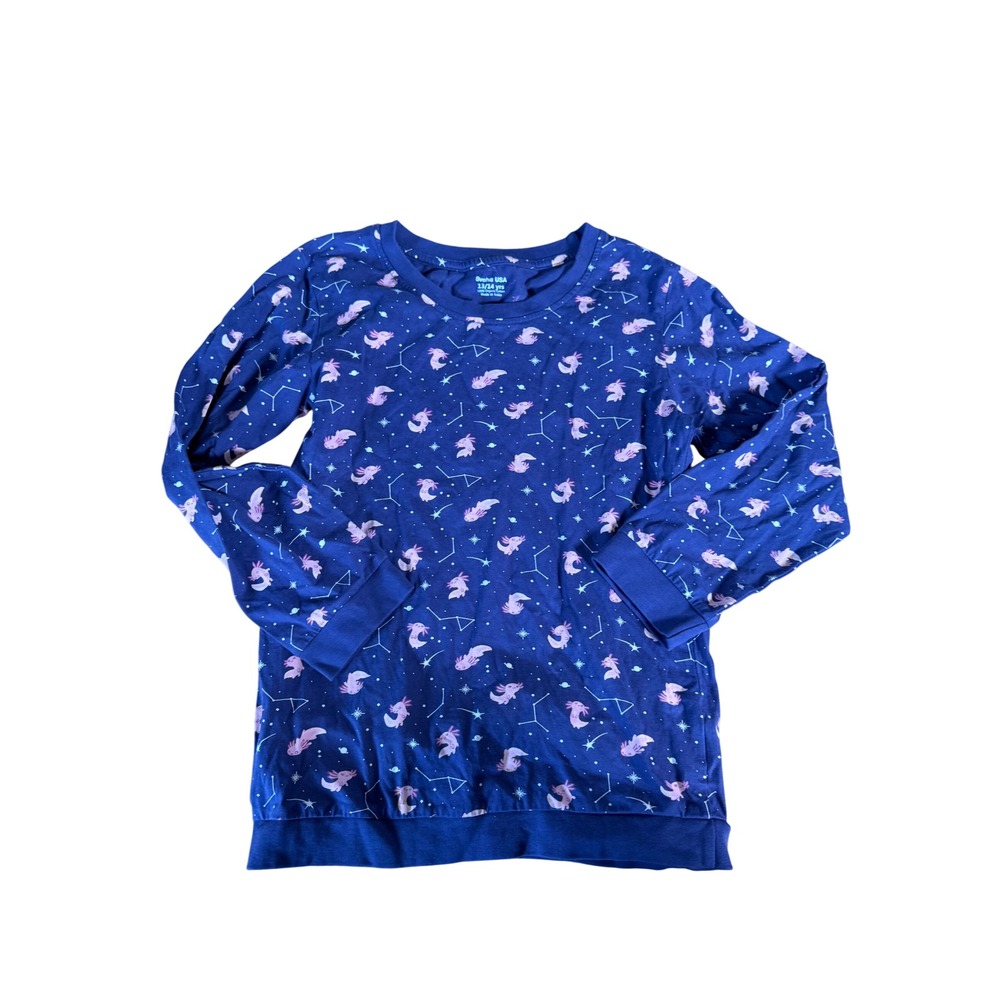 Svaha Axolotls in Space Kids long sleeve pj top